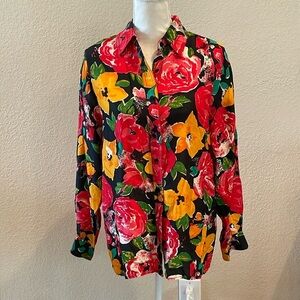 Daniel Caron Silk Floral Shirt